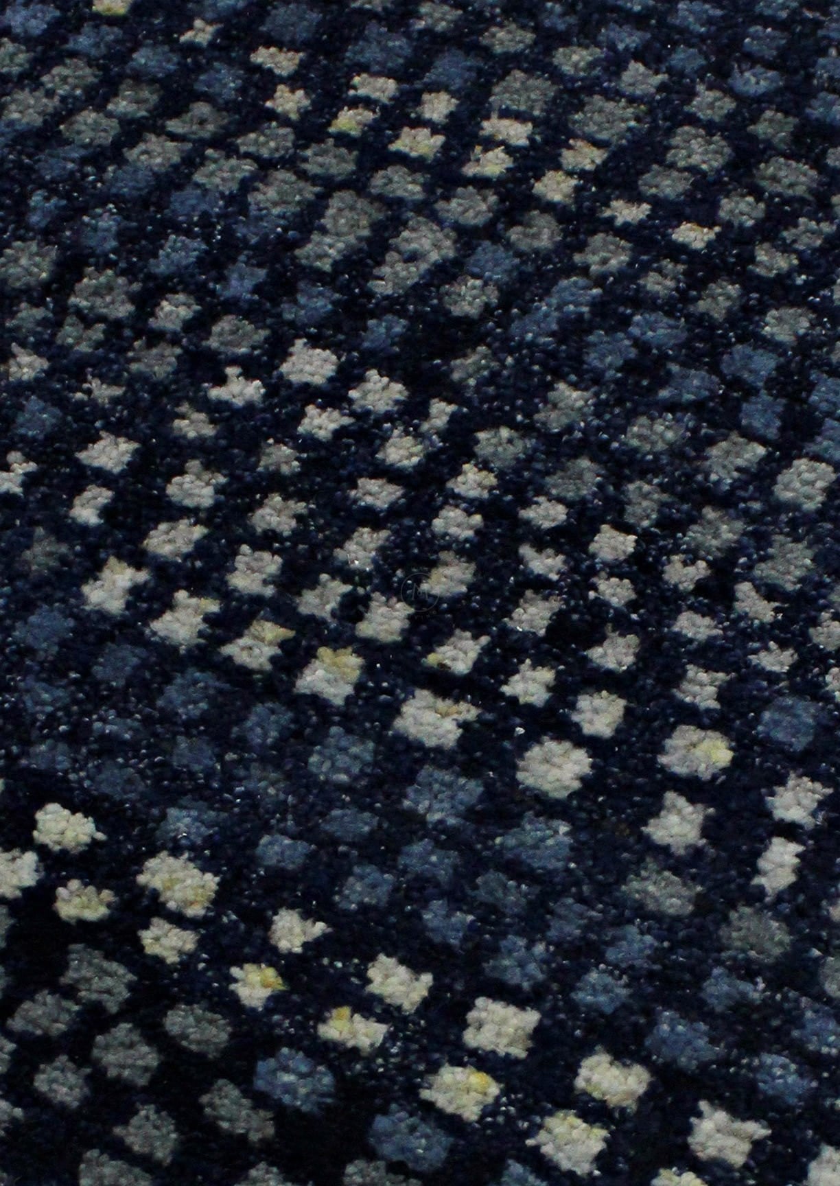 Luxury Moroc Modo Traditional Geometric Knotted Navy Area Rug Carpet,moroccan rugs,moroccan rugs dubai,moroccan rugs online
