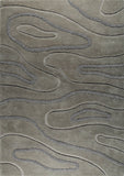 Load image into Gallery viewer, Contemporary Abstract High-Low Hand Tufted Blanc Agra Grey Area Rug Carpet