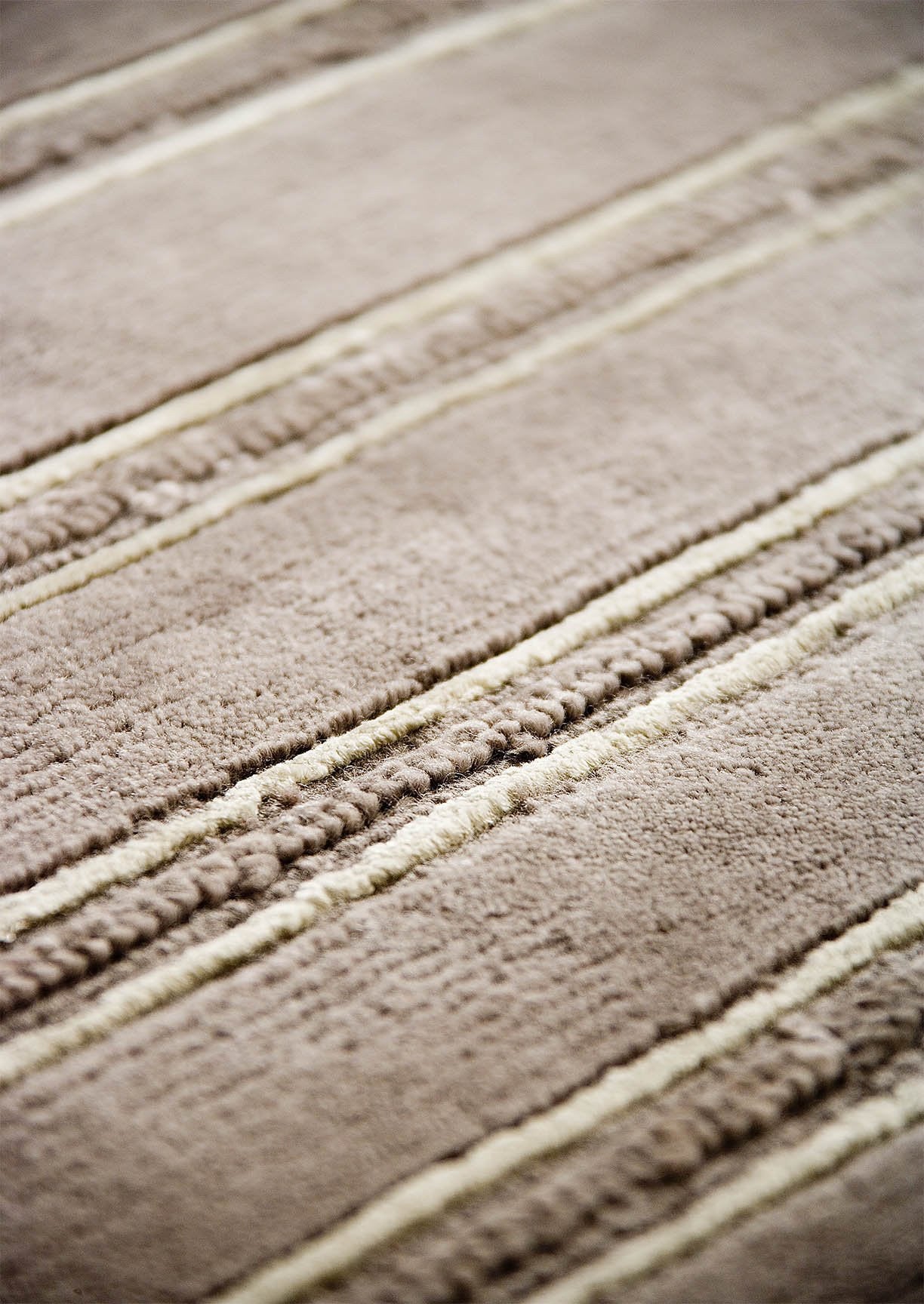 Hand Knotted Striated Pico Chicago Grey Area Rug Carpet