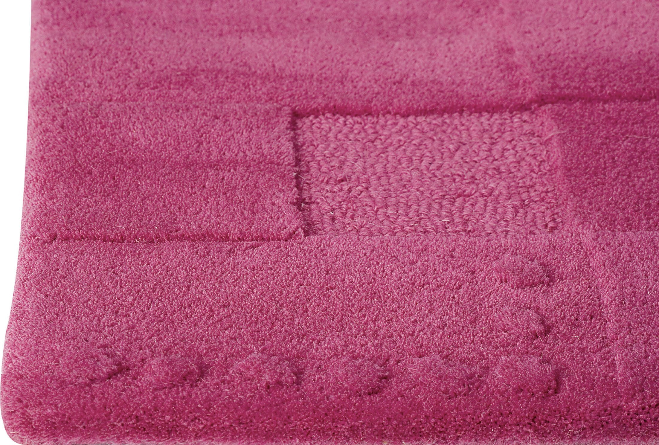 Hand-Tufted Geometric Vinson Miami Fuchsia Area Rug Carpet