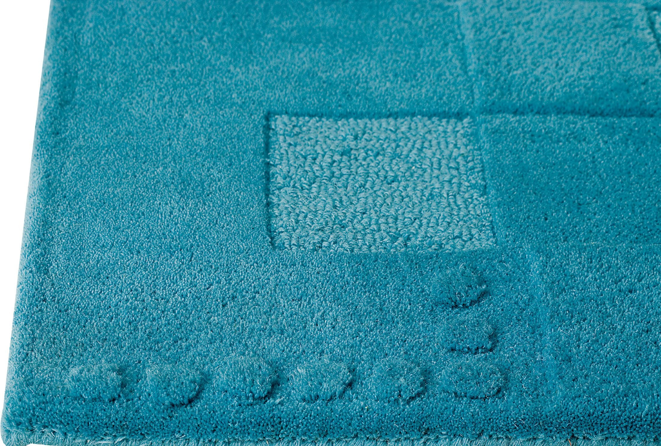 Hand-Tufted Geometric Vinson Miami Turquoise Area Rug Carpet