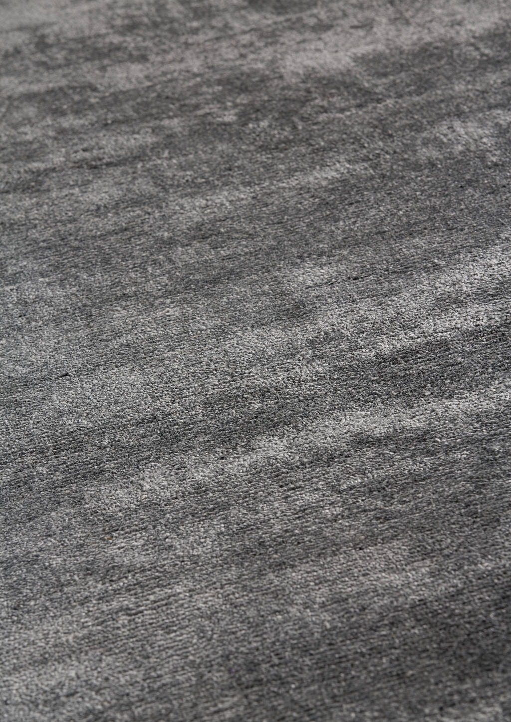 Silky Soft-feel Texture Solid Platinum bamboo Luxury Dark Grey Area Rug Carpet