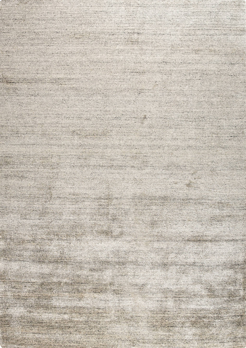 Silky Soft-feel Texture Solid Platinum bamboo Grey Area Rug Carpet