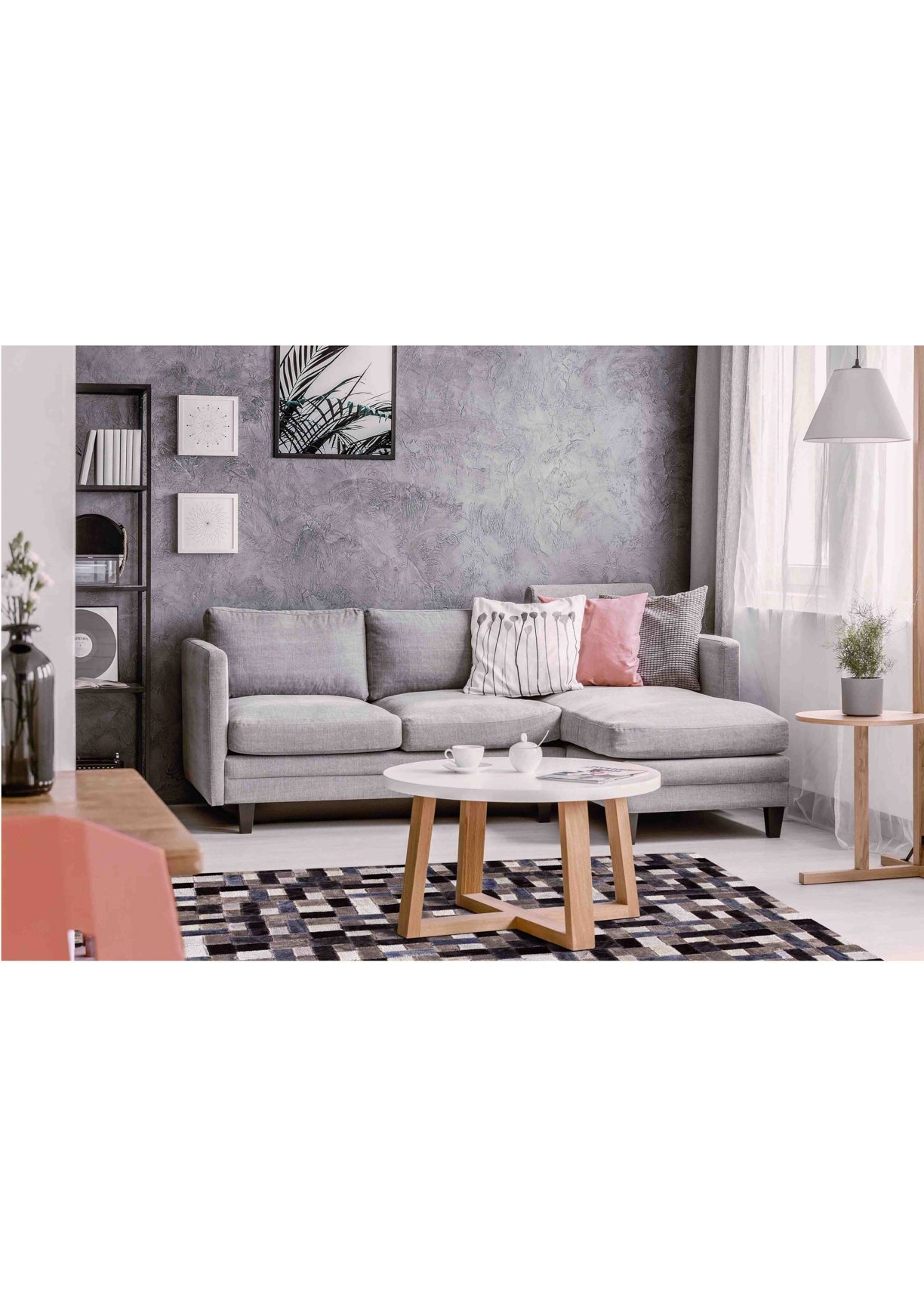Vintage Luxury Contemporary patchwork Tufted Geometric Puzzle Grey Area Rug Carpet