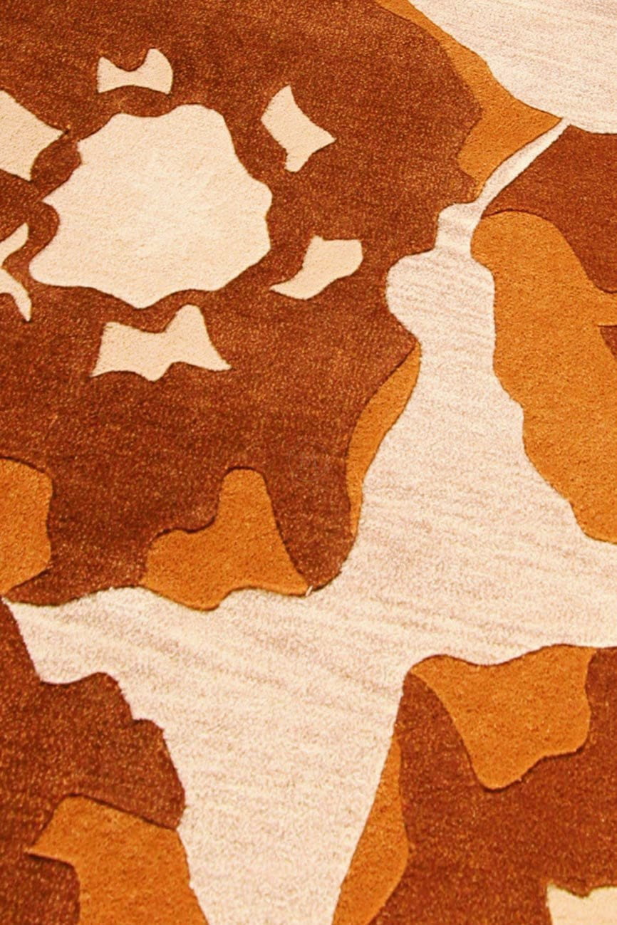Hand-Tufted Blossom Vinson Poppy Brown Area Rug Carpet