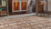 Luxury Geometric Contemporary Handmade Leather Gau Hydra White/Grey Area Rug Carpet