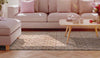 Luxury Contemporary Geometrical Leather Hand Tufted Rio Cobalt/Indigo Area Rug Carpet