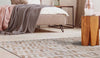 Luxury Geometric Contemporary Handmade Leather Gau Heka Grey Area Rug Carpet, luxury area rug, contemporary area rug, handmade rugs, leather area rugs, White area rugs, gau area rugs
