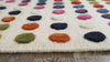 Hand-Knotted Pico Smarties Geometric Contemporary White/Multi Area Rug