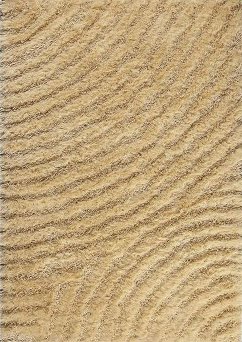 Hand-Tufted Ring Shag Roca Tweed Vanilla Area Rug Carpet
