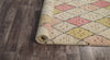 Luxury Moroc Tribal Traditional Geometric Knotted Beige/Pink Area Rug Carpet